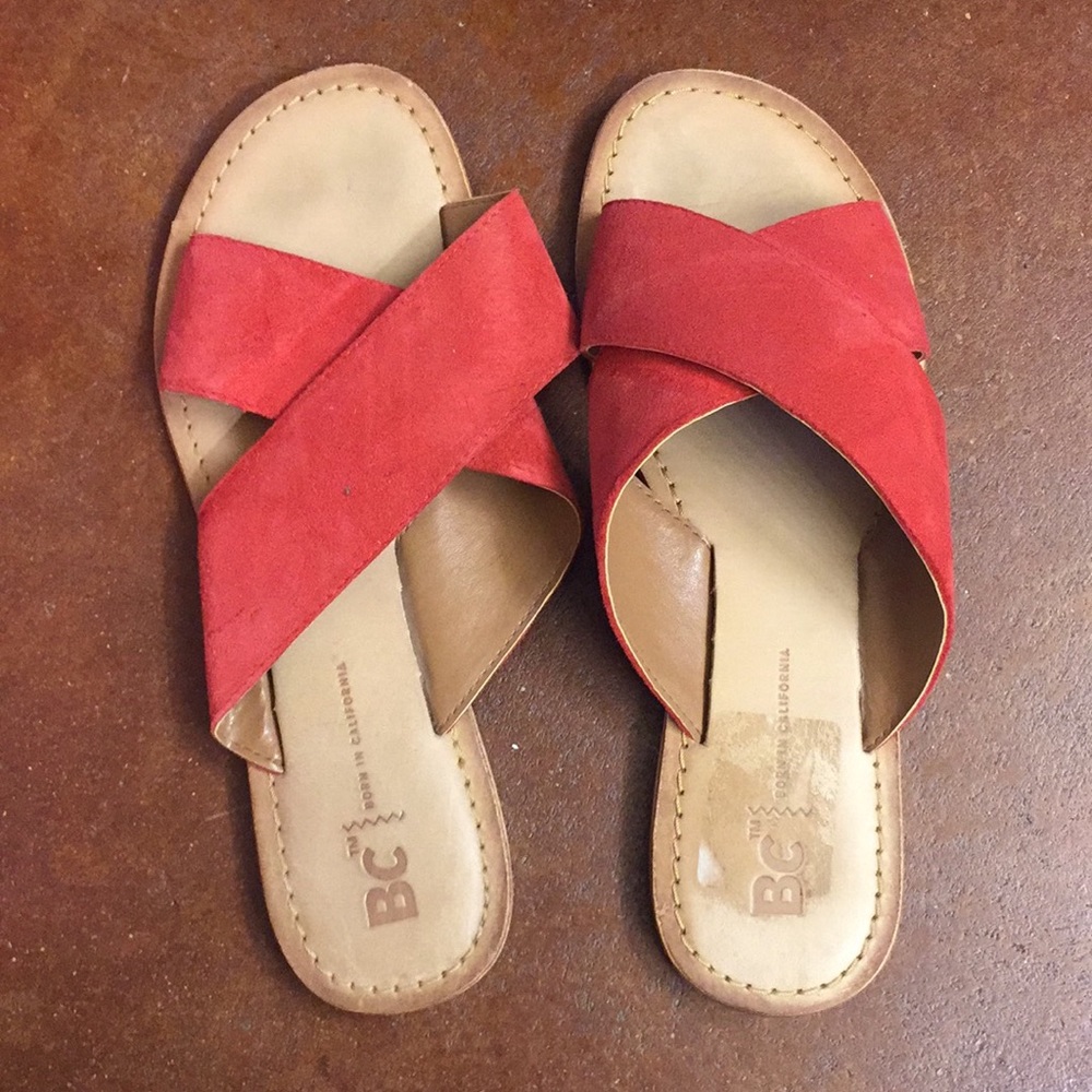 Red sandals